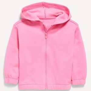 Baby Girl Infant Toddler GAP Old Navy Full Zip Fleece Sweatshirt Hoodie Pink 3T